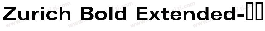 Zurich Bold Extended字体转换